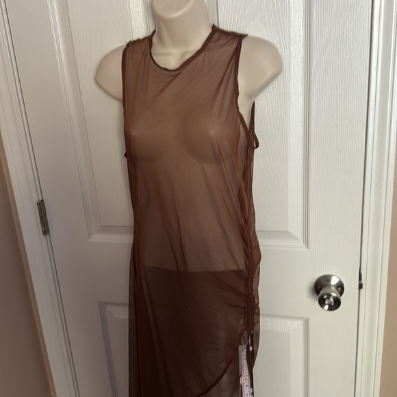 Brown Sheer Top - Picture 3 of 5